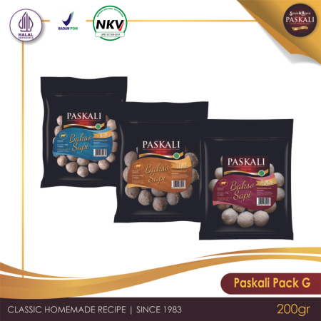 Paskali Pack - Bakso Sapi Urat, Halus, Mini